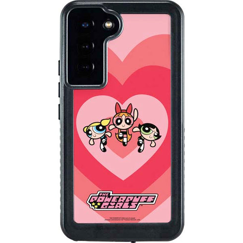 Cartoon Network Powerpuff Girls Hearts Galaxy S24 Plus Waterproof Case