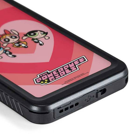 Cartoon Network Powerpuff Girls Hearts Galaxy S24 Plus Waterproof Case