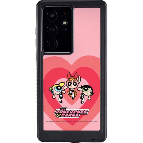 Cartoon Network Powerpuff Girls Hearts Galaxy S24 Ultra Waterproof Case