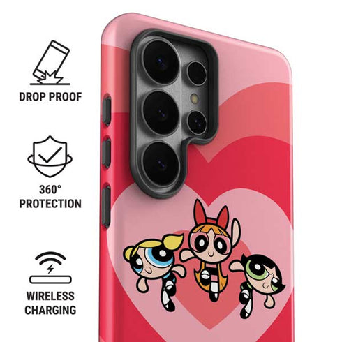 Cartoon Network Powerpuff Girls Hearts Galaxy S26 Ultra Impact Case