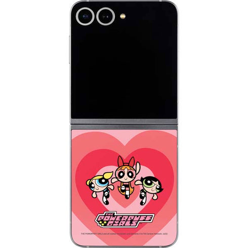 Cartoon Network Powerpuff Girls Hearts Galaxy Z Flip6 Skin