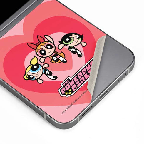 Cartoon Network Powerpuff Girls Hearts Galaxy Z Flip6 Skin
