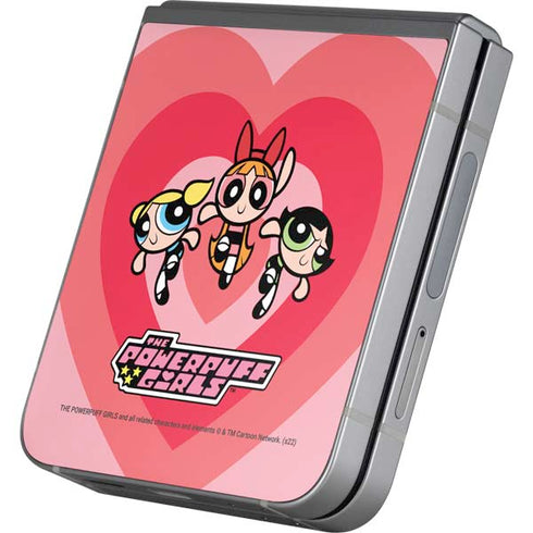 Cartoon Network Powerpuff Girls Hearts Galaxy Z Flip6 Skin