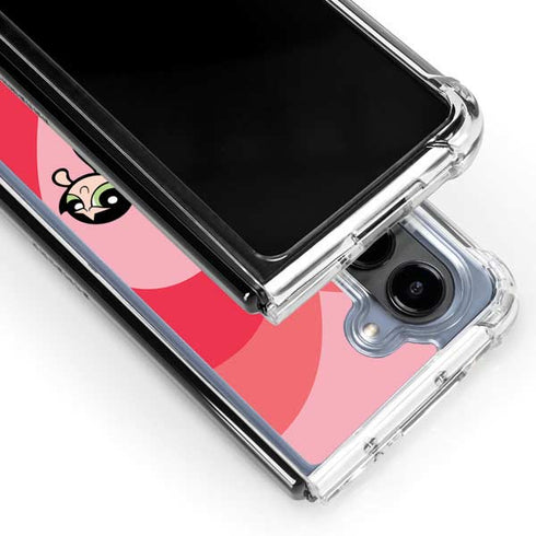 Cartoon Network Powerpuff Girls Hearts Galaxy Z Fold5 5G Clear Case