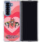 Cartoon Network Powerpuff Girls Hearts Galaxy Z Fold7 Clear Case
