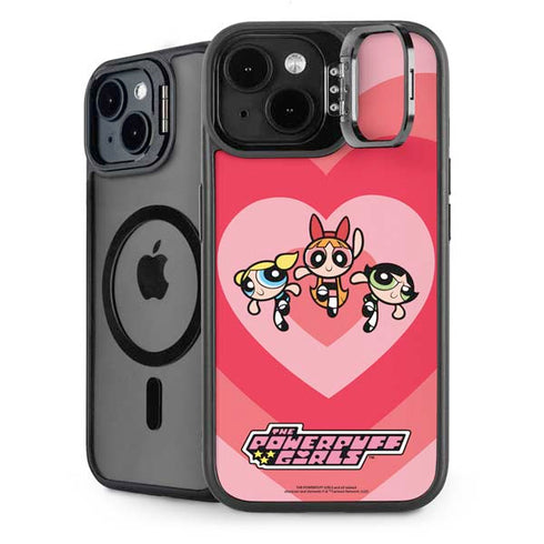 Cartoon Network Powerpuff Girls Hearts iPhone 14 Plus Kickstand Case