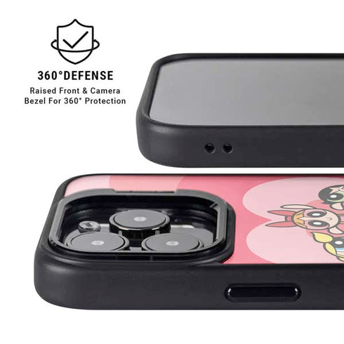 Cartoon Network Powerpuff Girls Hearts iPhone 14 Pro Max Kickstand Case