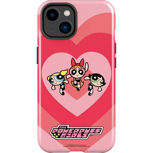 Cartoon Network Powerpuff Girls Hearts iPhone 15 Impact Case