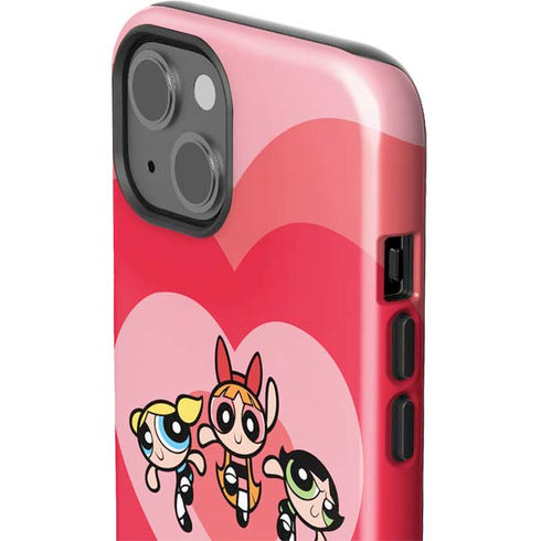 Cartoon Network Powerpuff Girls Hearts iPhone 15 Impact Case