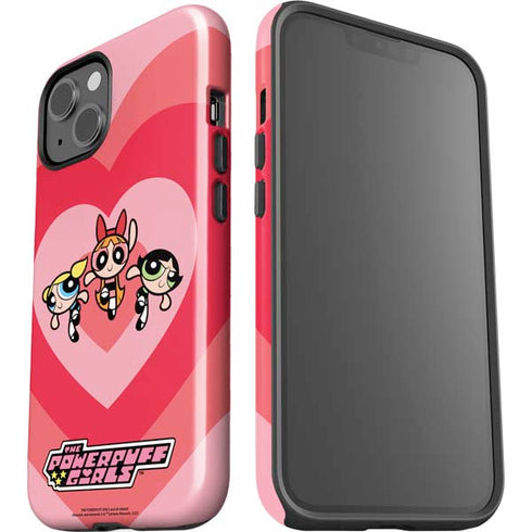 Cartoon Network Powerpuff Girls Hearts iPhone 15 Impact Case