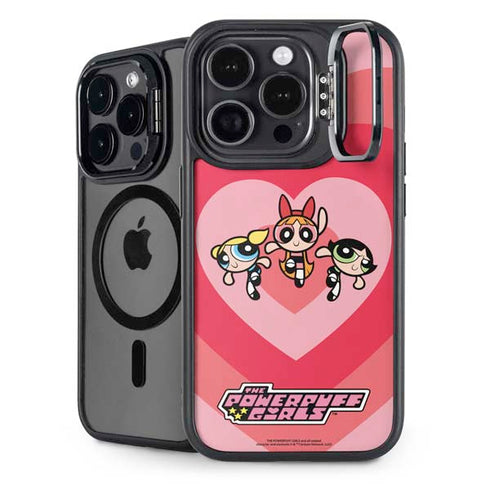 Cartoon Network Powerpuff Girls Hearts iPhone 15 Pro Kickstand Case