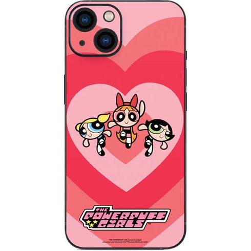 Cartoon Network Powerpuff Girls Hearts iPhone 15 Skin