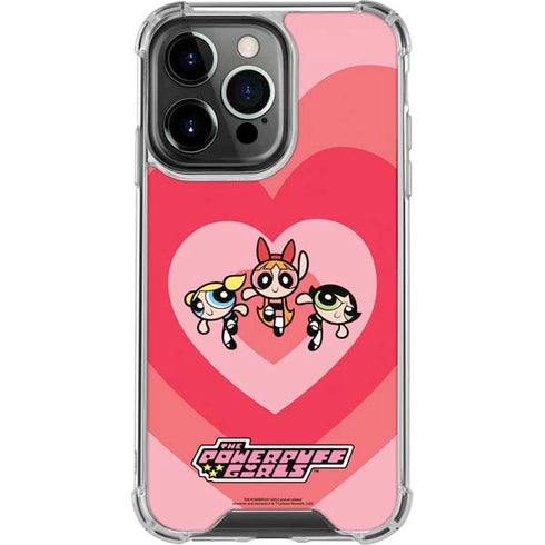 Cartoon Network Powerpuff Girls Hearts iPhone 16 Pro Clear Case