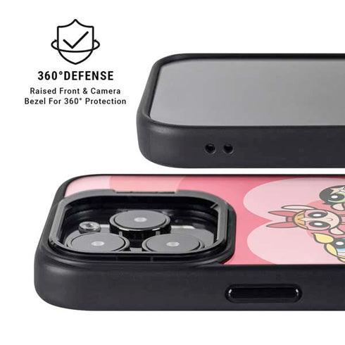 Cartoon Network Powerpuff Girls Hearts iPhone 16 Pro Max Kickstand Case
