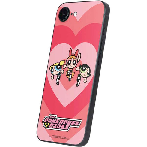 Cartoon Network Powerpuff Girls Hearts iPhone 16e Skin