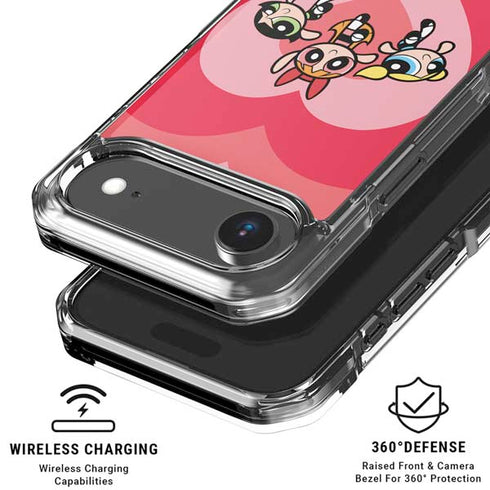 Cartoon Network Powerpuff Girls Hearts iPhone 17 Air Clear Case