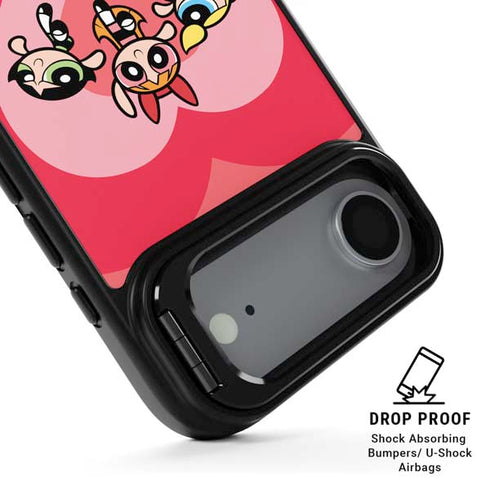 Cartoon Network Powerpuff Girls Hearts iPhone 17 Air Kickstand Case