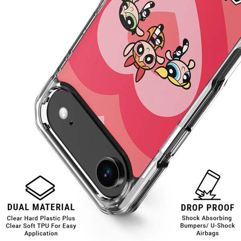 Cartoon Network Powerpuff Girls Hearts iPhone 17 Air MagSafe Case