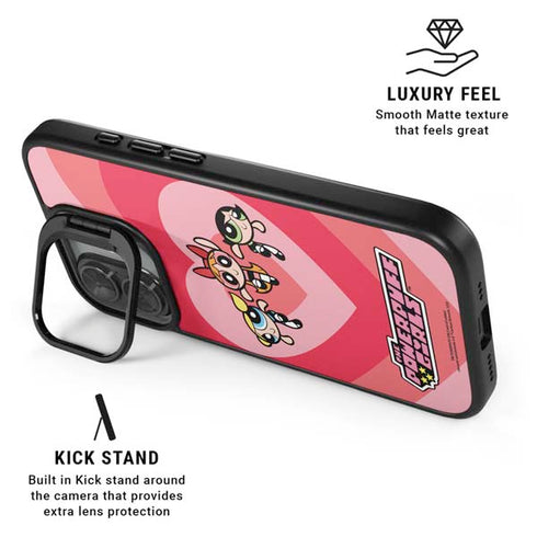 Cartoon Network Powerpuff Girls Hearts iPhone 17 Kickstand Case