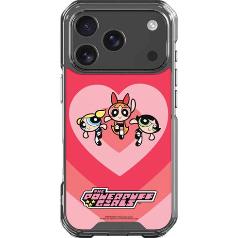 Cartoon Network Powerpuff Girls Hearts iPhone 17 Pro Clear Case