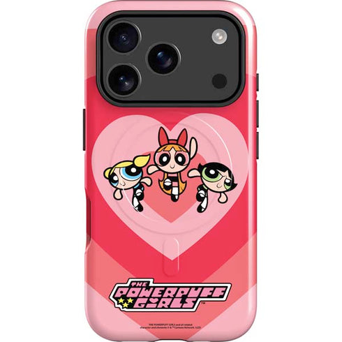 Cartoon Network Powerpuff Girls Hearts iPhone 17 Pro Magsafe Impact Case
