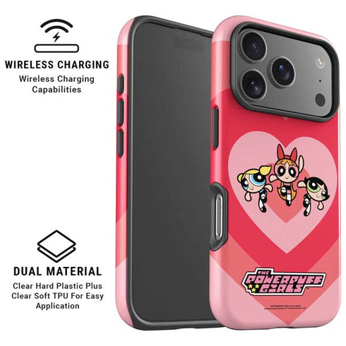 Cartoon Network Powerpuff Girls Hearts iPhone 17 Pro Magsafe Impact Case