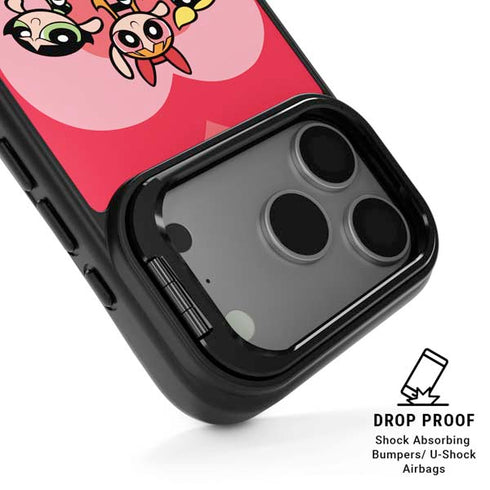 Cartoon Network Powerpuff Girls Hearts iPhone 17 Pro Max Kickstand Case
