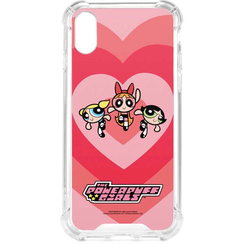 Cartoon Network Powerpuff Girls Hearts iPhone XS Clear Case