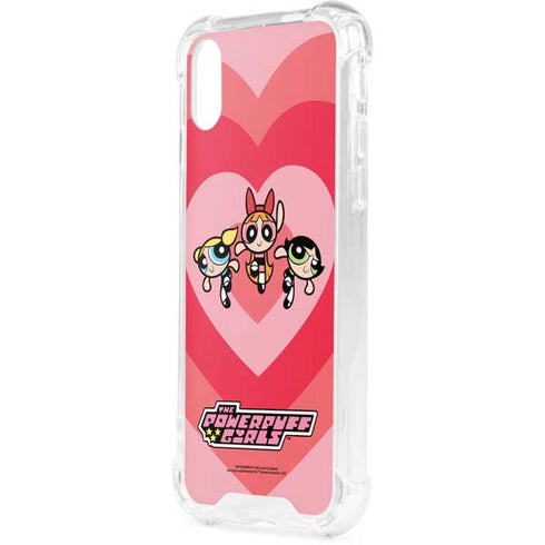 Cartoon Network Powerpuff Girls Hearts iPhone XS Clear Case