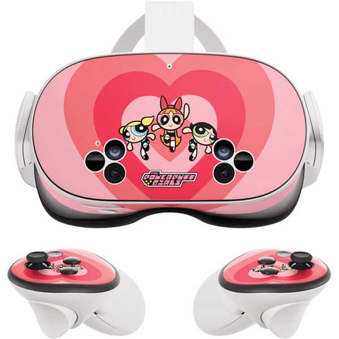 Cartoon Network Powerpuff Girls Hearts Meta Quest 3S Skin