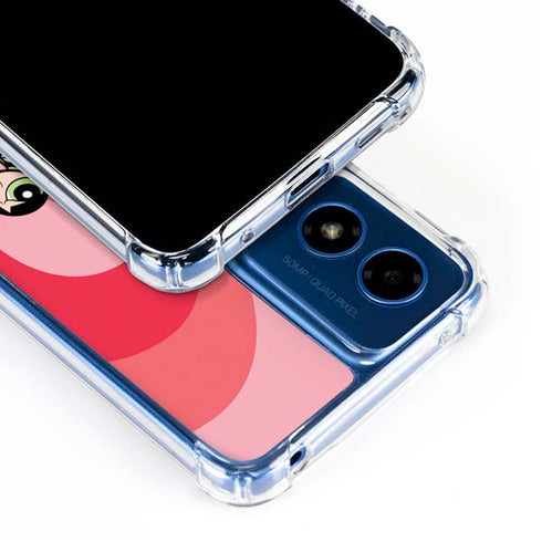 Cartoon Network Powerpuff Girls Hearts Moto G 5G (2024) Clear Case