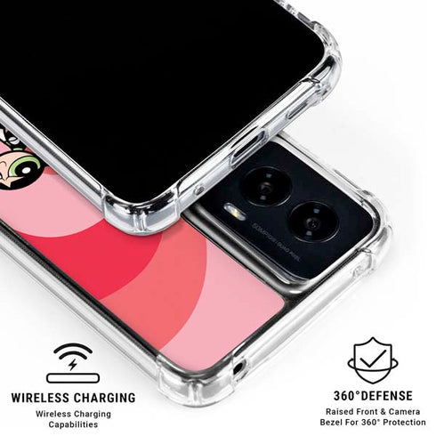 Cartoon Network Powerpuff Girls Hearts Moto G Power 5G (2024) Clear Case