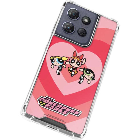 Cartoon Network Powerpuff Girls Hearts Moto G Power 5G (2025) Clear Case