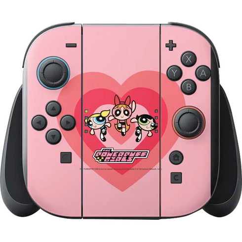 Cartoon Network Powerpuff Girls Hearts Nintendo Switch 2 (2025) with Joy-Con Skin