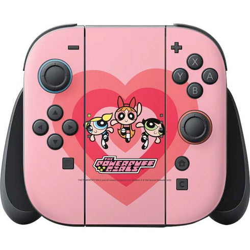 Cartoon Network Powerpuff Girls Hearts Nintendo Switch 2 (2025) Joy-Con Controller Skin