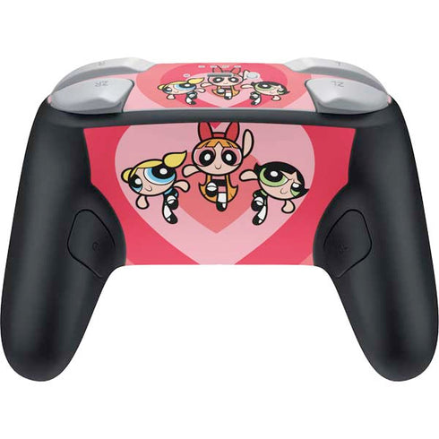 Cartoon Network Powerpuff Girls Hearts Nintendo Switch 2 (2025) Pro Controller Skin
