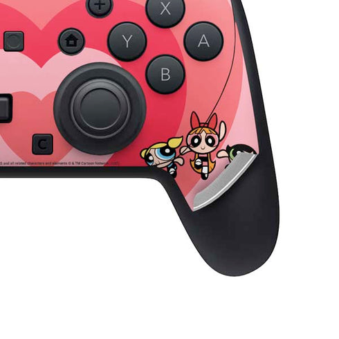 Cartoon Network Powerpuff Girls Hearts Nintendo Switch 2 (2025) Pro Controller Skin