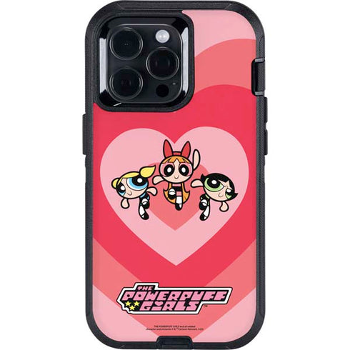 Cartoon Network Powerpuff Girls Hearts Otterbox Defender iPhone Skin