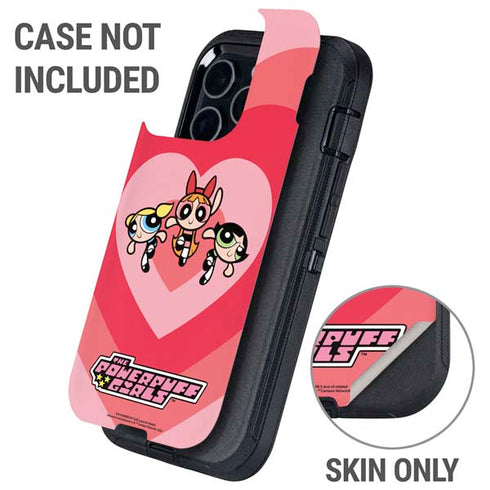 Cartoon Network Powerpuff Girls Hearts Otterbox Defender iPhone Skin