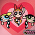 Cartoon Network Powerpuff Girls Hearts PlayStation 4 Gold Wireless Headset Skin