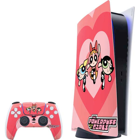 Cartoon Network Powerpuff Girls Hearts PlayStation PS5 Skins