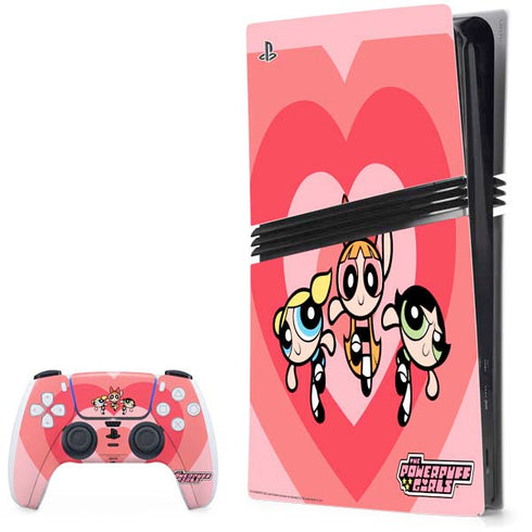 Cartoon Network Powerpuff Girls Hearts PS5 Pro Bundle Skin