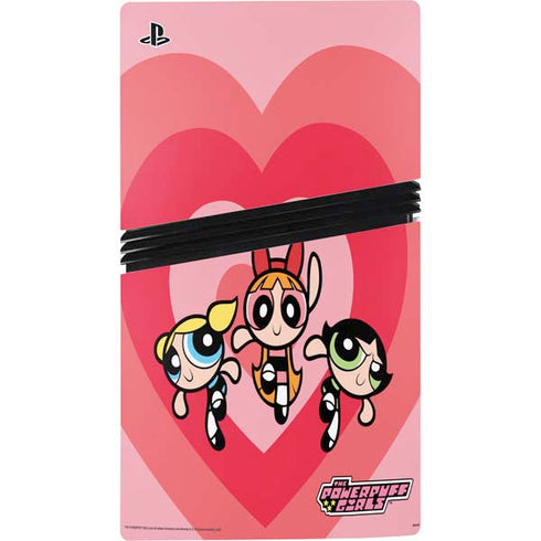 Cartoon Network Powerpuff Girls Hearts PS5 Pro Disk Console Skin