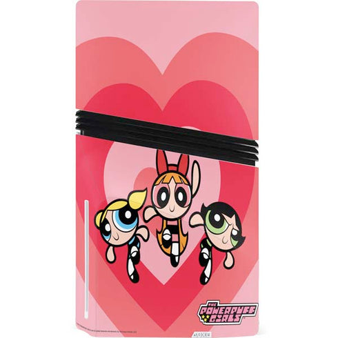 Cartoon Network Powerpuff Girls Hearts PS5 Pro Disk Console Skin