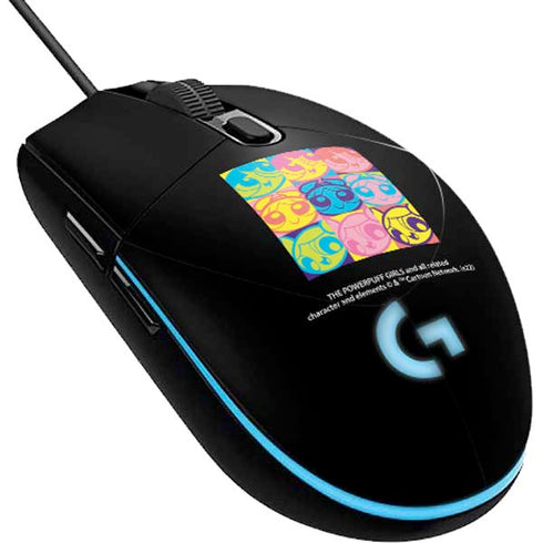 Cartoon Network Powerpuff Girls Neon G203 Prodigy RGB Wired Gaming Mouse Skin