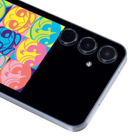 Cartoon Network Powerpuff Girls Neon Galaxy A35 5G Skin