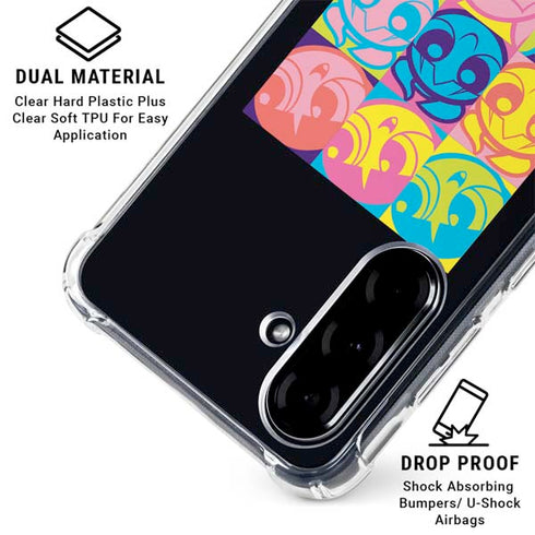 Cartoon Network Powerpuff Girls Neon Galaxy A36 5G Clear Case