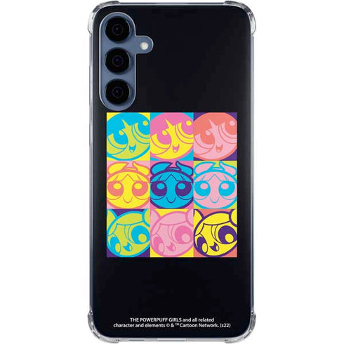 Cartoon Network Powerpuff Girls Neon Galaxy A55 5G Clear Case