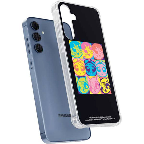 Cartoon Network Powerpuff Girls Neon Galaxy A55 5G Clear Case