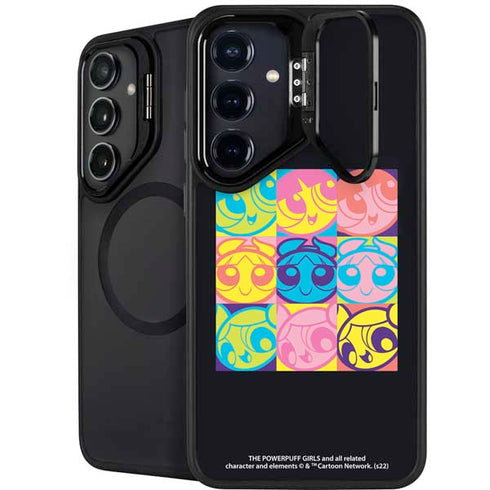 Cartoon Network Powerpuff Girls Neon Galaxy S25 Kickstand Case